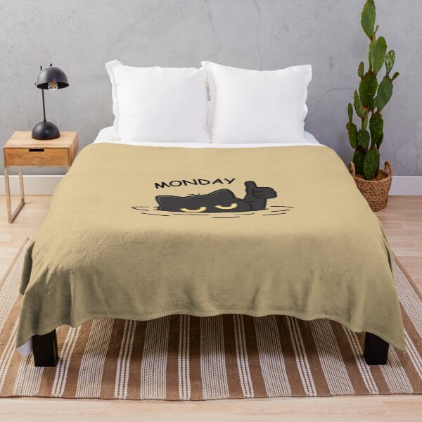 Item preview, Monday Mood – Sinking Black Cat Giving Thumbs Up designed and sold by RedHDesign.