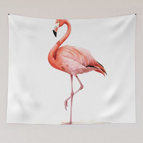 Item preview, Elegant Flamingo Watercolor Painting designed and sold by RawNaturePrints.
