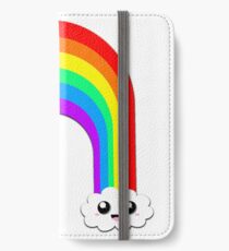 Happy Rainbow (Single on White) iPhone Wallet/Case/Skin
