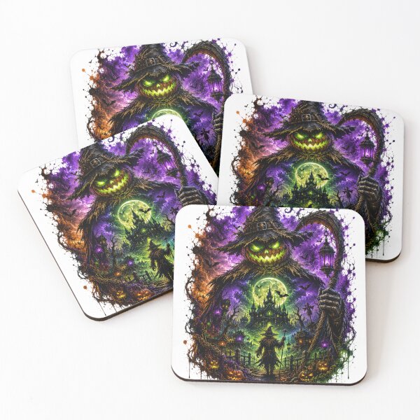 Item preview, Gothic Pumpkin Witch Halloween – Jack-o'-Lantern Scarecrow, Haunted Castle and Full Moon designed and sold by Limitless expressions - wear your mindset .