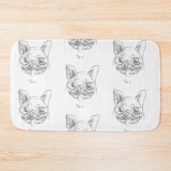 Item preview, Tao The Embodiment of Love French Bulldog Dog Pet Portait Pencil Sketch Minimalist White designed and sold by BOKEbyTC.