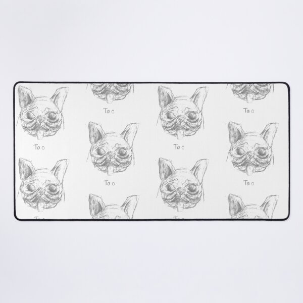 Item preview, Tao The Embodiment of Love French Bulldog Dog Pet Portait Pencil Sketch Minimalist White designed and sold by BOKEbyTC.