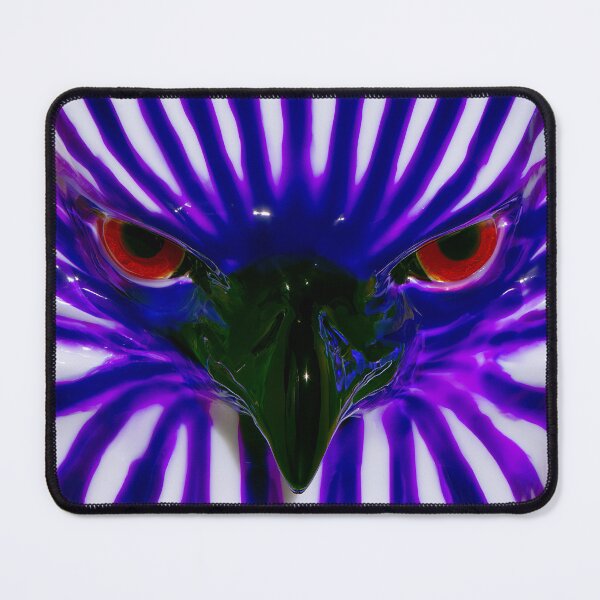 Item preview, Fierce Neon Owl With Red Eyes designed and sold by bubblegoth.