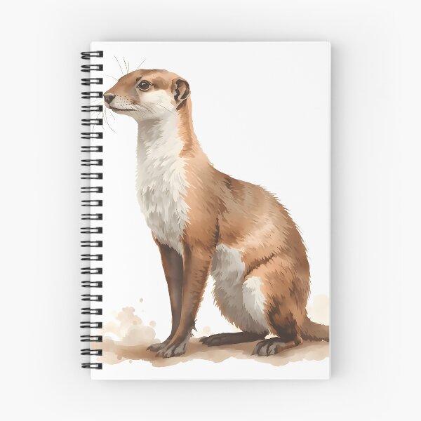 Item preview, Weasel Watercolor Painting designed and sold by RawNaturePrints.