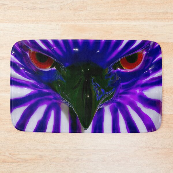 Item preview, Fierce Neon Owl With Red Eyes designed and sold by bubblegoth.
