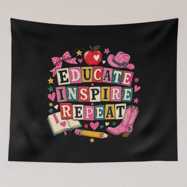 Item preview, Cute Western Teacher Patchwork Classroom Design designed and sold by AMICO77.