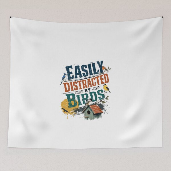 Item preview, Easily Distracted By Birds Bird Watching Birdwatcher Nature Lover designed and sold by JonesFlora2025.