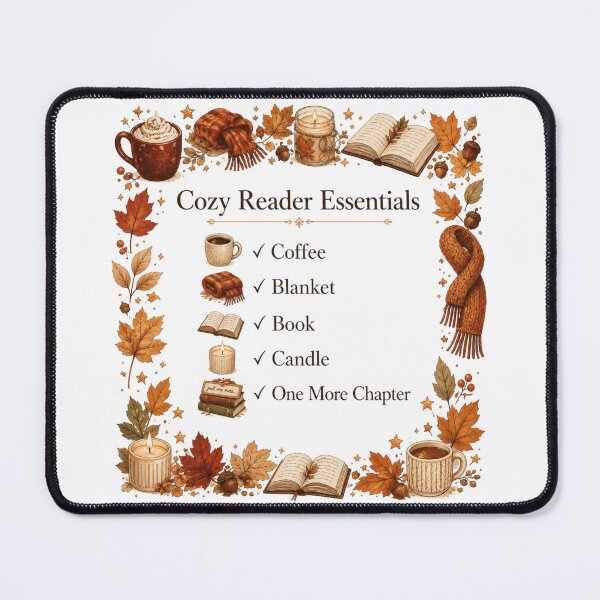 Item preview, Cozy Reader Essentials Fall Book Lover designed and sold by rafi18.