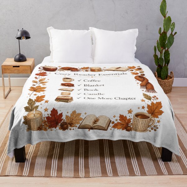 Item preview, Cozy Reader Essentials Fall Book Lover designed and sold by rafi18.