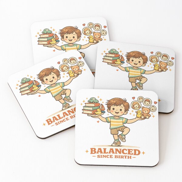 Item preview, Balanced Since Birth Middle Child T-Shirt | Life Juggling Sibling Tee designed and sold by irfanshikh.