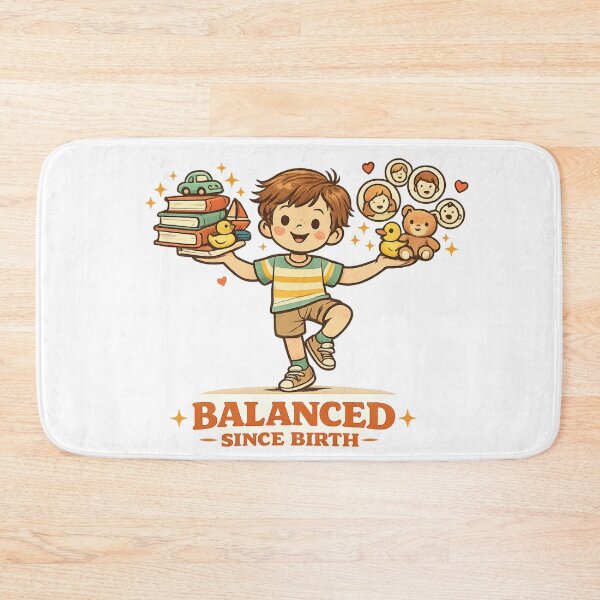 Item preview, Balanced Since Birth Middle Child T-Shirt | Life Juggling Sibling Tee designed and sold by irfanshikh.
