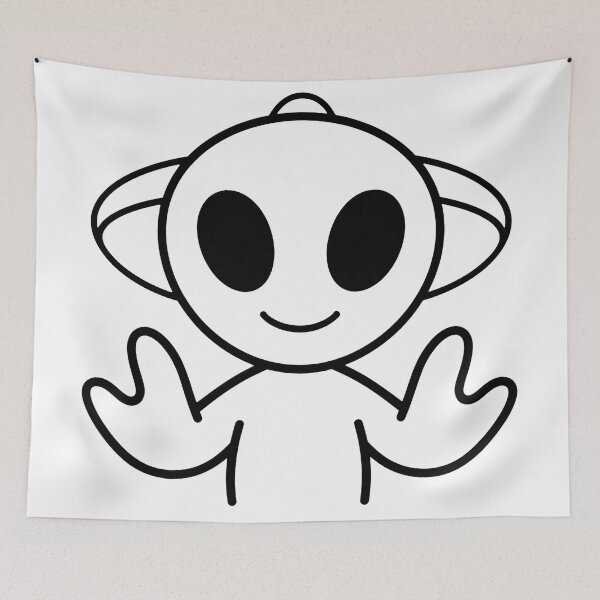 Item preview, Cute alien. Minimalistic line art designed and sold by EvgeniiV.