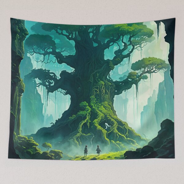 Item preview, Ancient Tree at the Forest's Edge designed and sold by Fanta-sticky.