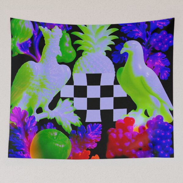 Item preview, Neon Birds in Tropical Abundance designed and sold by bubblegoth.