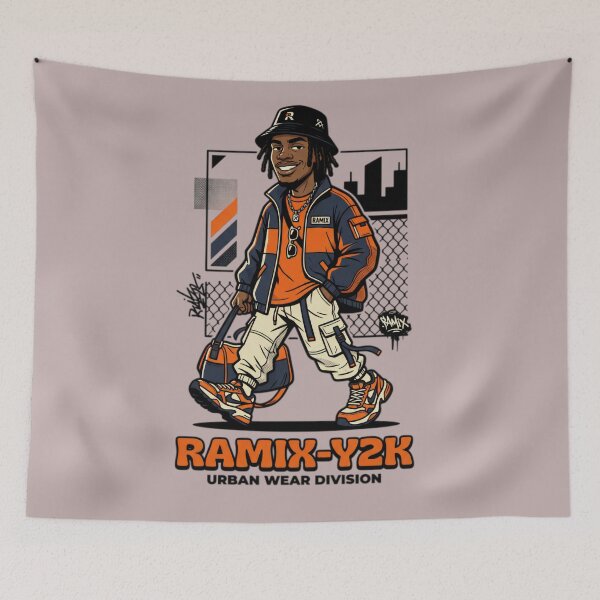 Item preview, Urban Drip Guy - Streetwear Fashion RAMIX Y2K  designed and sold by RAMIX-Y2K.