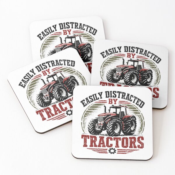 Item preview, Easily Distracted By Tractors Farming Agriculture Farmer Tractor Lover designed and sold by JonesFlora2025.