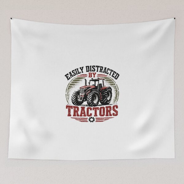 Item preview, Easily Distracted By Tractors Farming Agriculture Farmer Tractor Lover designed and sold by JonesFlora2025.