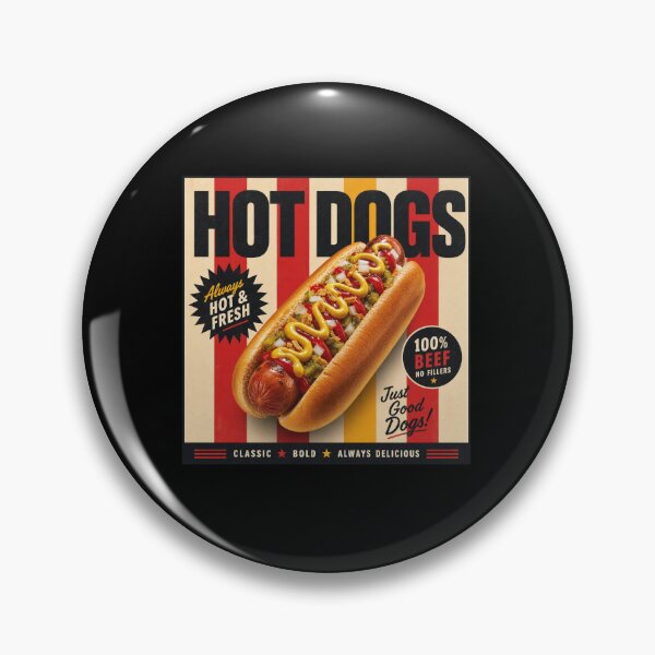 Item preview, Hot Dogs Always Hot & Fresh - Illustration  designed and sold by Wilcox PhotoArt.