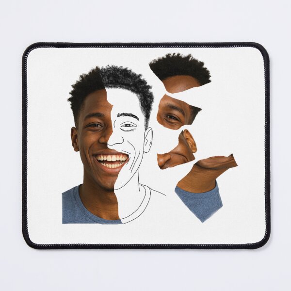 Item preview, Displaced Identity – Minimalist Hybrid Portrait by Jackes Rosean designed and sold by jackesrosean75.