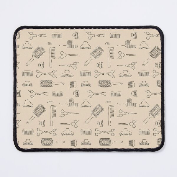 Item preview, Hair Stylist Barber Tools Seamless Pattern designed and sold by SplashTastic.