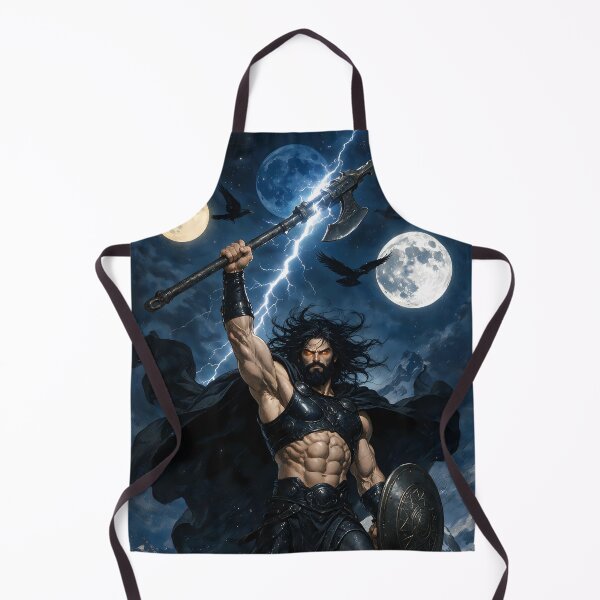 Item preview, Authentic Thor - Dark Viking Thunder God under 3 full moons designed and sold by Resilient Mythos.