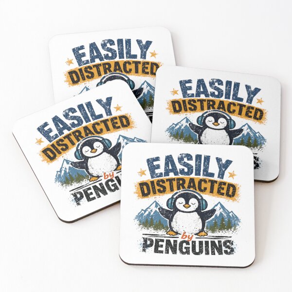 Item preview, Easily Distracted By Penguins Animal Lover Bird Enthusiast designed and sold by JonesFlora2025.