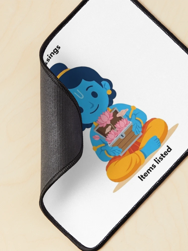Thumbnail 2 of 5, Mouse Pad, ls blessings | Linux Developer Sticker | Terminal Tech Humor designed and sold by BhaktiByte.
