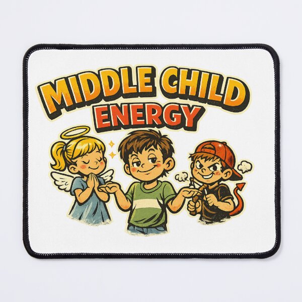 Item preview, Middle Child Energy Powered Up T-Shirt | Bold Sibling Attitude Apparel designed and sold by irfanshikh.