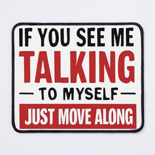 Item preview, If You See Me Talking To Myself Just Move Along designed and sold by MTDesignLab.