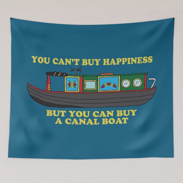 Item preview, Funny Canal Narrowboat Quote designed and sold by HotHibiscus.