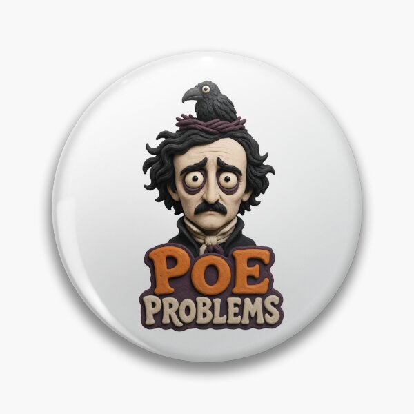 Item preview, Poe Problems: Wide-Eyed Raven Humor designed and sold by Fenay Designs.