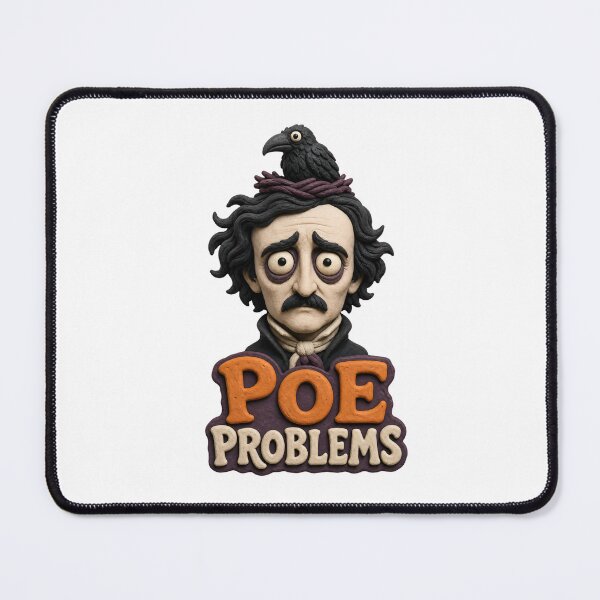Item preview, Poe Problems: Wide-Eyed Raven Humor designed and sold by Fenay Designs.