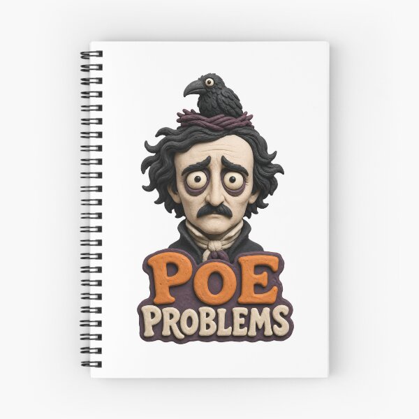 Item preview, Poe Problems: Wide-Eyed Raven Humor designed and sold by Fenay Designs.