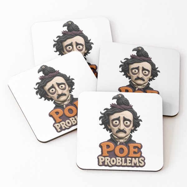 Item preview, Poe Problems: Wide-Eyed Raven Humor designed and sold by Fenay Designs.