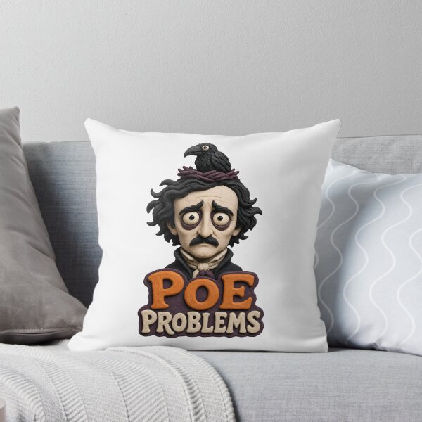 Item preview, Poe Problems: Wide-Eyed Raven Humor designed and sold by Fenay Designs.