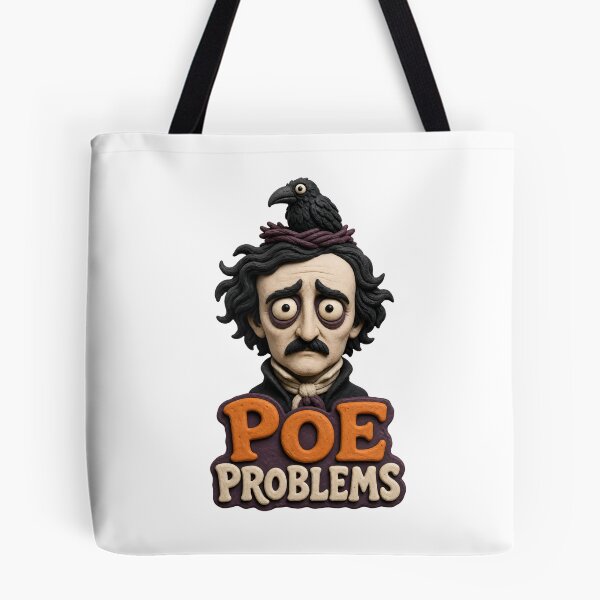 Item preview, Poe Problems: Wide-Eyed Raven Humor designed and sold by Fenay Designs.