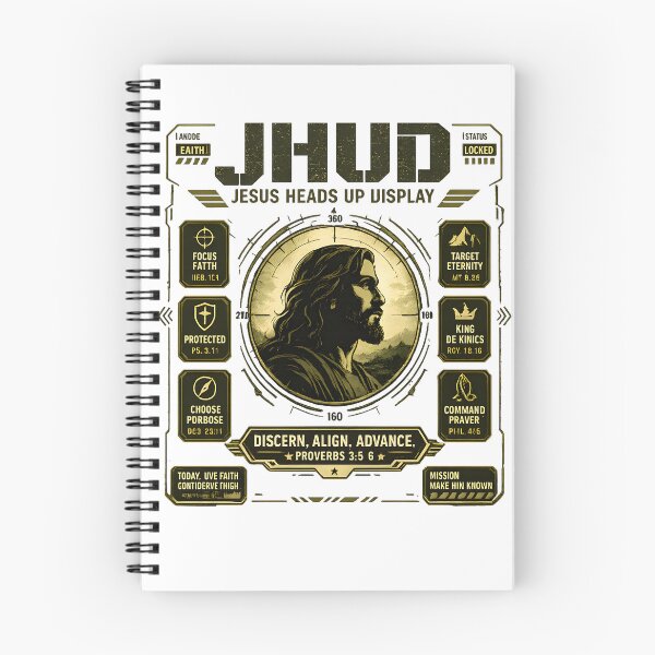 Item preview, JHUD – Jesus Heads Up Display | Tactical Christian Faith T-Shirt designed and sold by HenryJames, LLC.