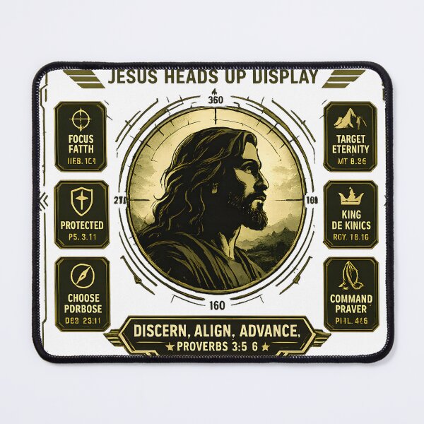 Item preview, JHUD – Jesus Heads Up Display | Tactical Christian Faith T-Shirt designed and sold by HenryJames, LLC.