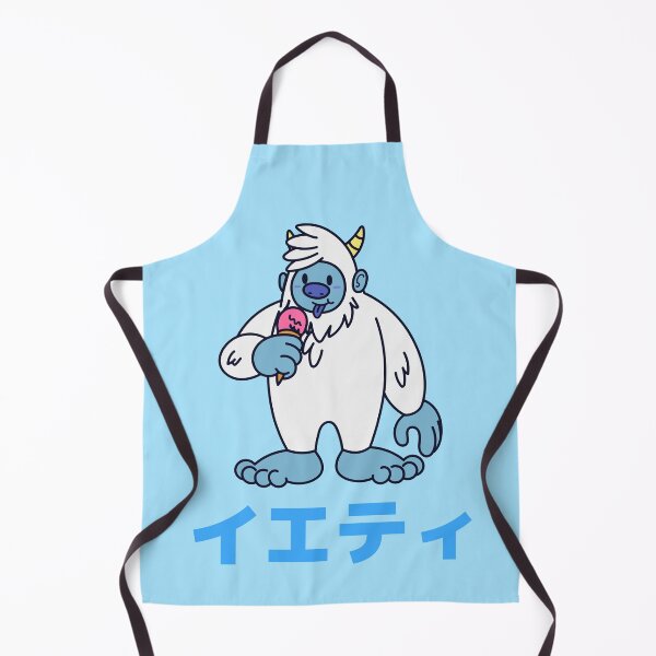 Item preview, Yeti Monster Likes Ice Cream Japanese designed and sold by DJCartoonDesigns.