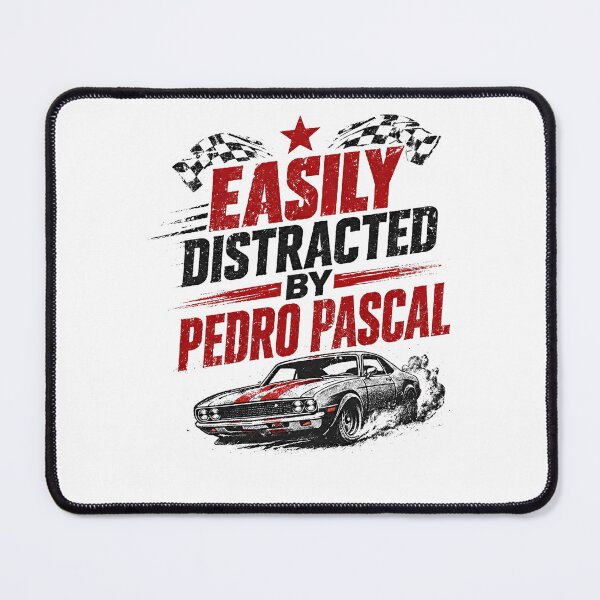 Item preview, Easily Distracted By Pedro Pascal Celebrity Fan designed and sold by JonesFlora2025.