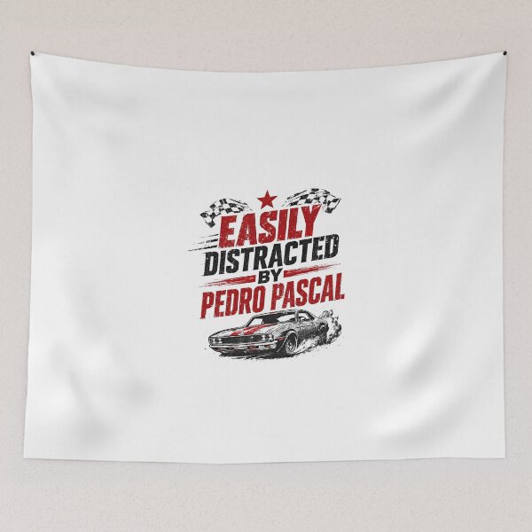 Item preview, Easily Distracted By Pedro Pascal Celebrity Fan designed and sold by JonesFlora2025.