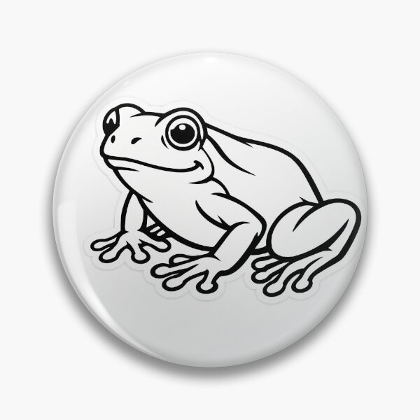 Artikelvorschau, Frosch Lineart entworfen und verkauft von Content Oase.
