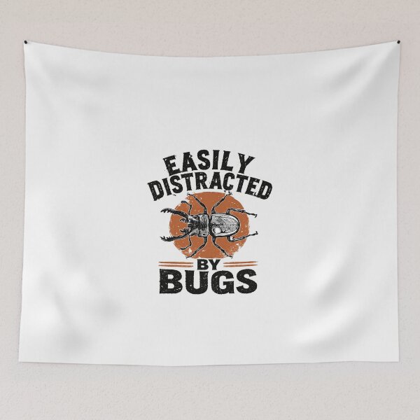Item preview, Easily Distracted By Bugs Insect Lover Entomology Enthusiast designed and sold by JonesFlora2025.