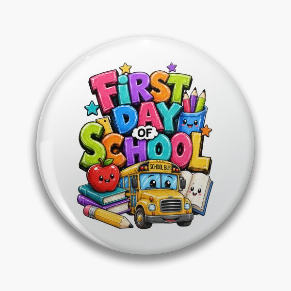 Item preview, Colorful First Day of School Bus designed and sold by Lombardino.