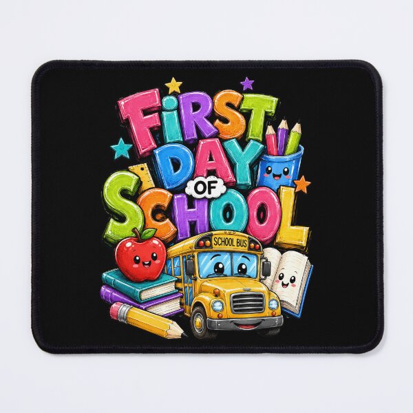 Item preview, Colorful First Day of School Bus designed and sold by Lombardino.