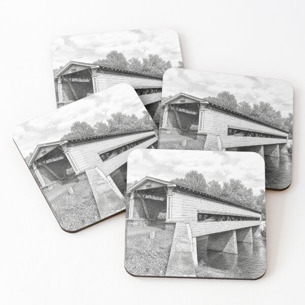Item preview, Smith Covered Bridge over Brandywine Creek graphene designed and sold by gotucoveredart.