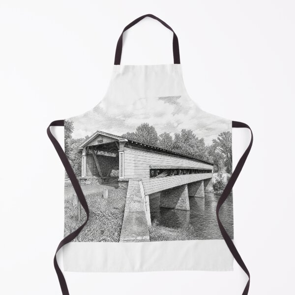 Item preview, Smith Covered Bridge over Brandywine Creek graphene designed and sold by gotucoveredart.