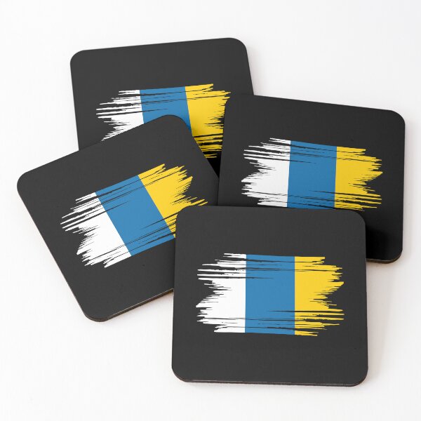 Item preview, Distressed Canary Islands Flag IC designed and sold by shitpostee.