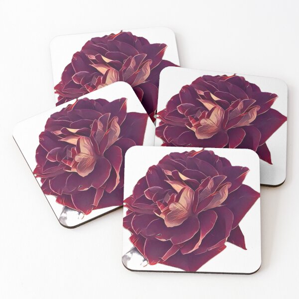 Item preview, Isolated Moody Dark Burgundy Rose Flower Graphic designed and sold by BalkanBloom.