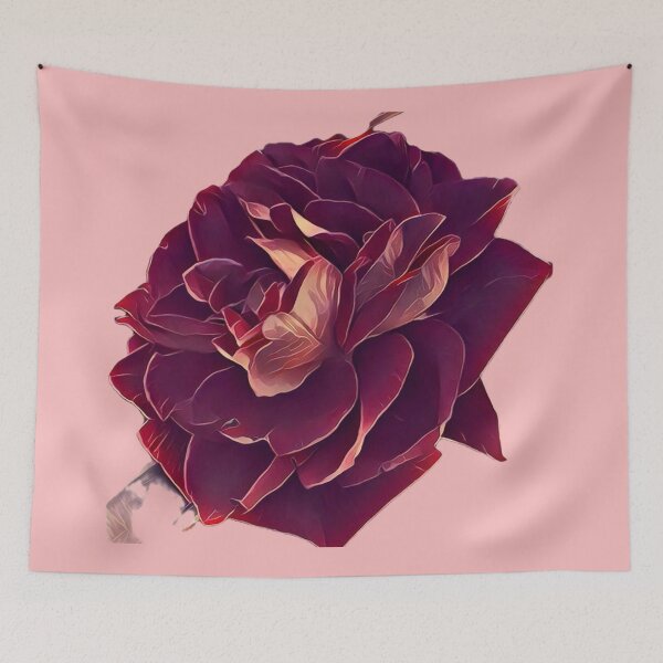 Item preview, Isolated Moody Dark Burgundy Rose Flower Graphic designed and sold by BalkanBloom.